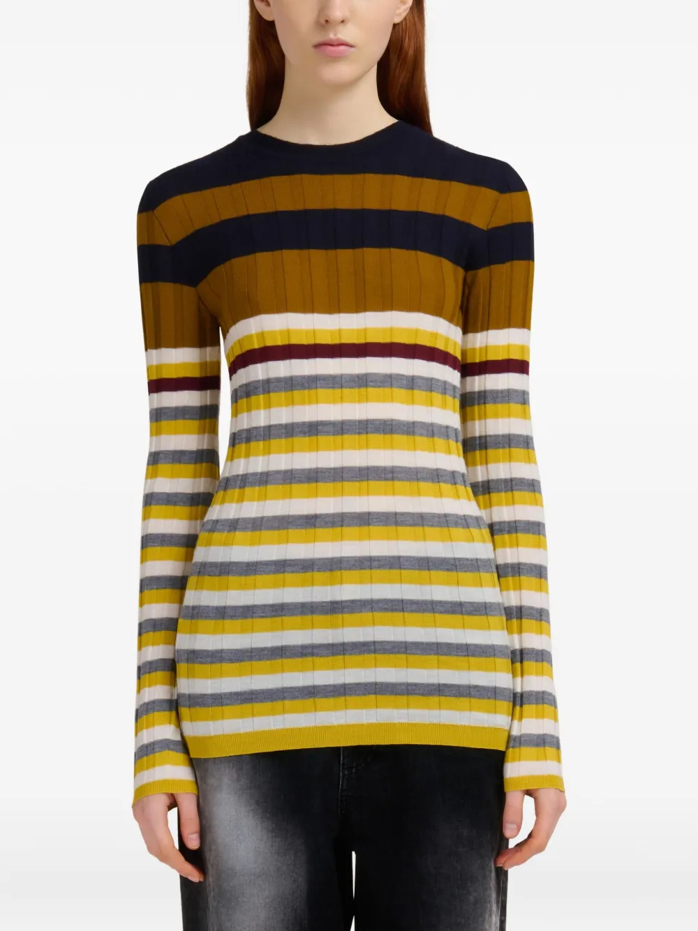 Marni virgin-wool striped sweater | Knitted Sweaters | Image 2