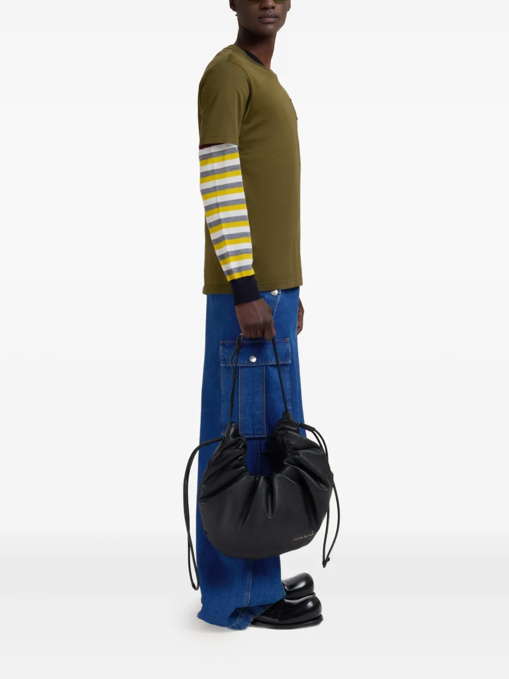 Marni logo-patch T-shirt - Groen