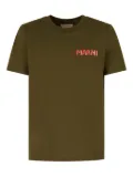 Marni logo-patch T-shirt - Green
