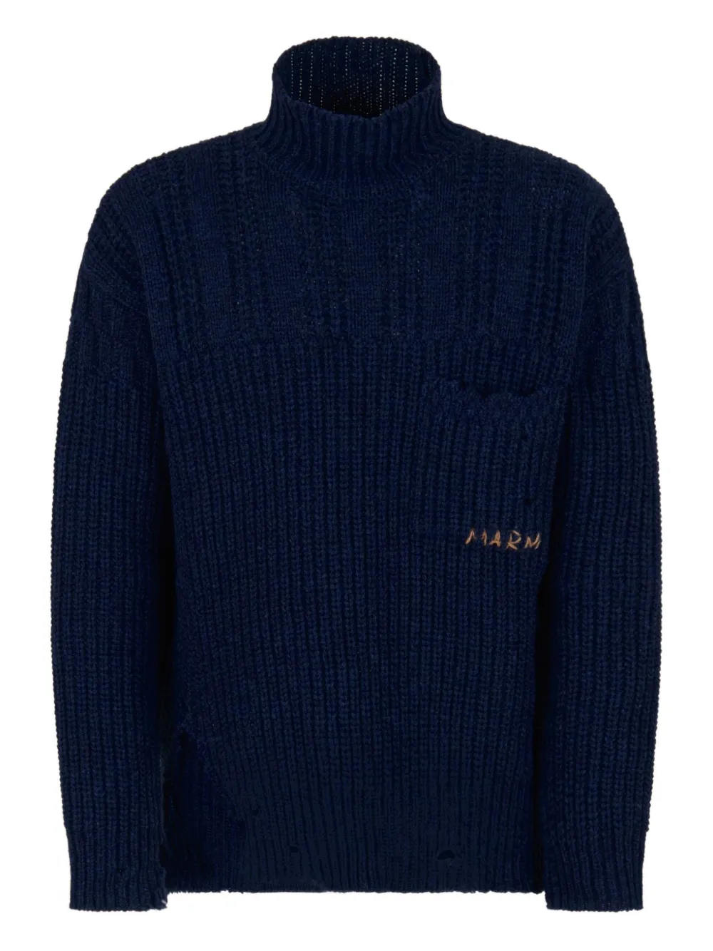 Marni ribbed turtleneck sweater | Blue | Image 1