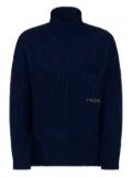 Marni ribbed turtleneck sweater - Blue