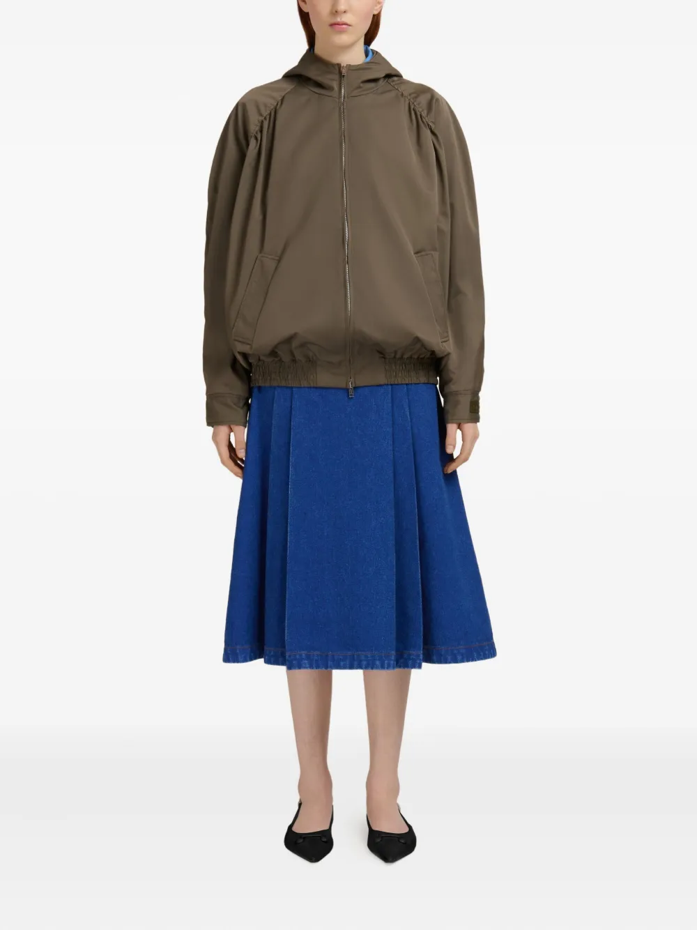 Marni Jack met capuchon Bruin