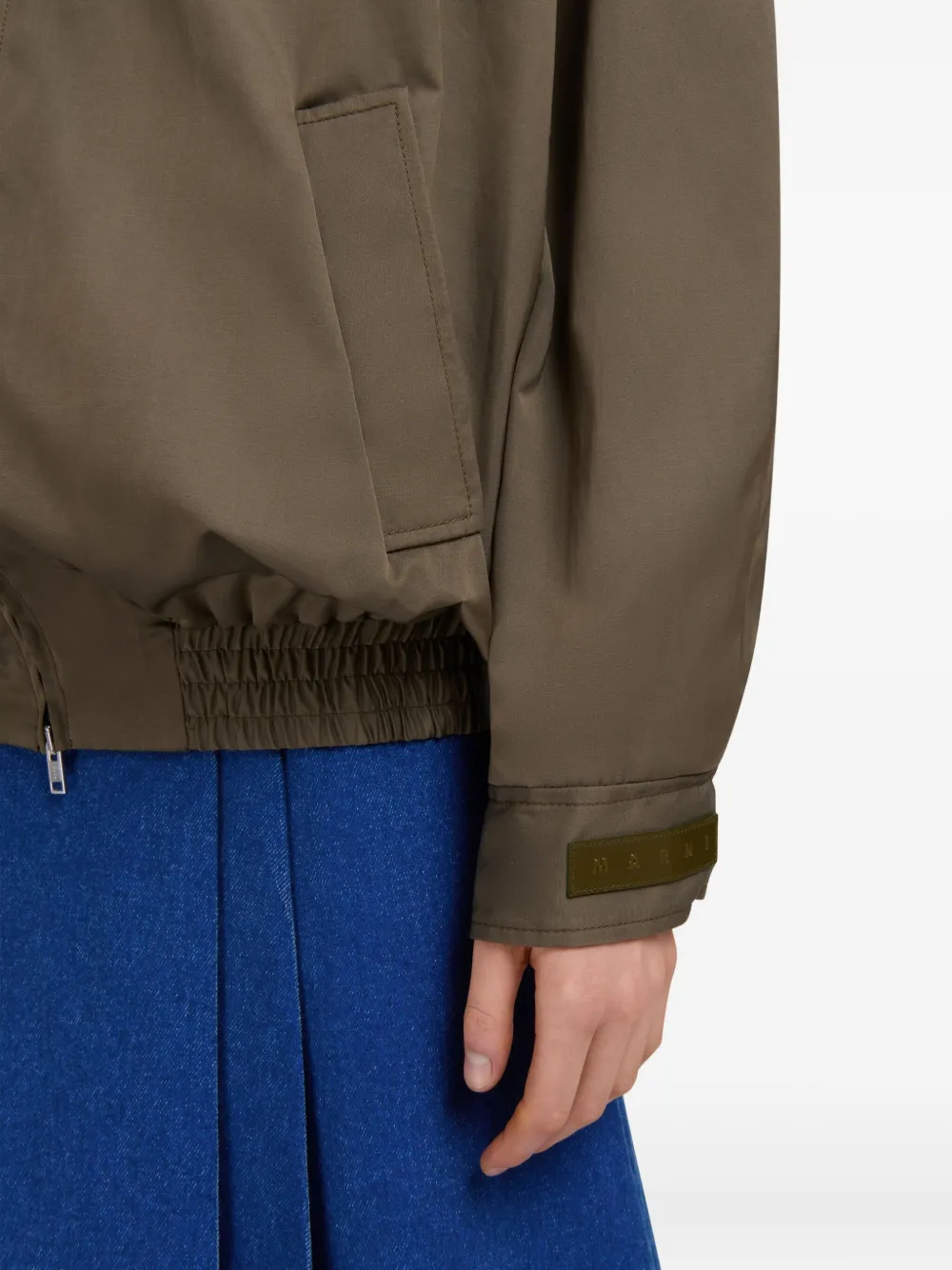Marni Hooded zip-up Jacket | Brown | FARFETCH SG