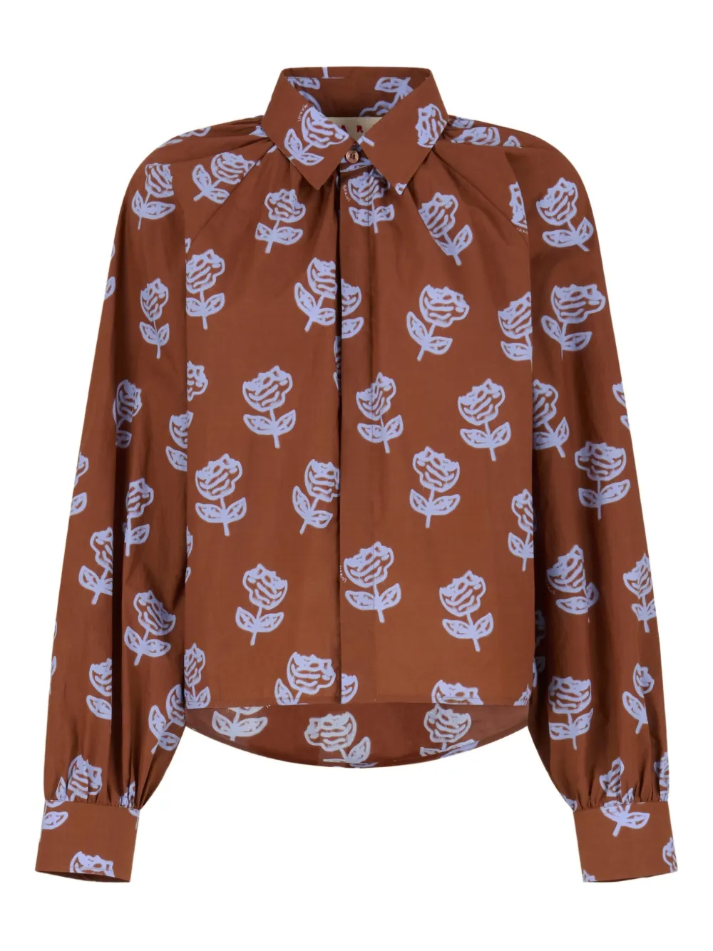 Marni Blouse met bloemenprint Bruin