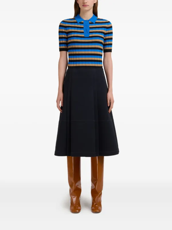 Marni プリーツ スカート | ブラック | FARFETCH JP