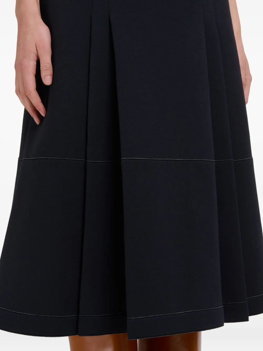 Marni Midi-plooirok Zwart
