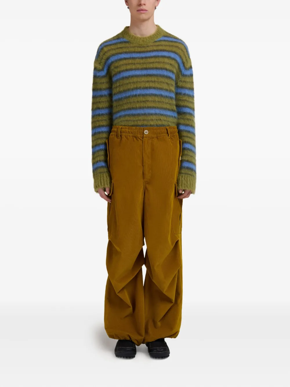 Marni Broek met elastische taille - Bruin