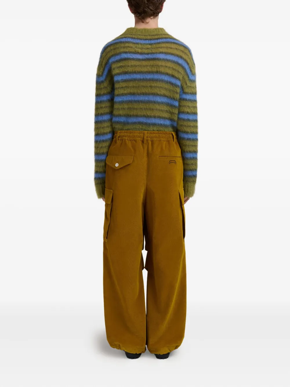 Marni Elasticated-waist Trousers In Brown