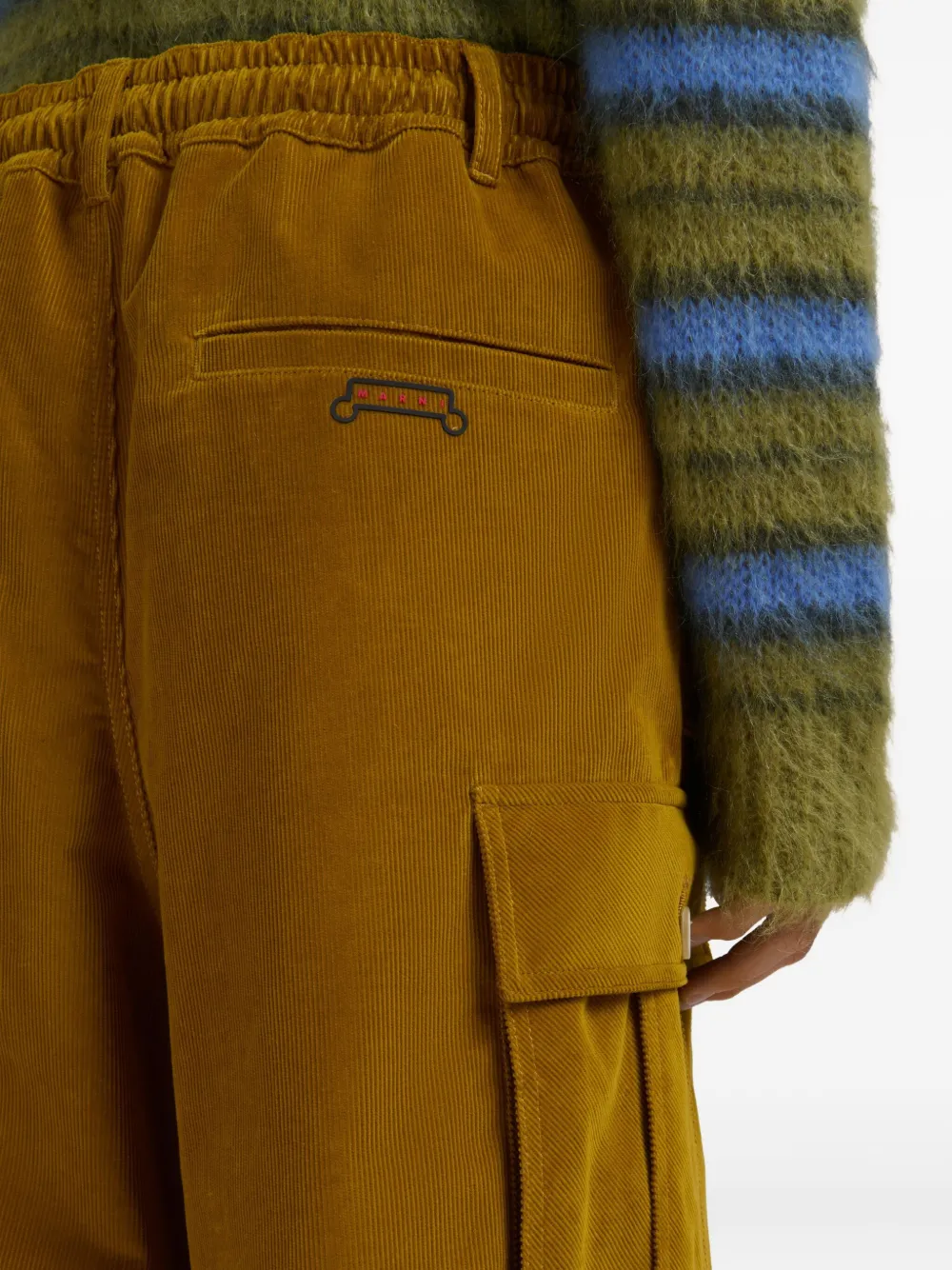 Marni Elasticated-waist Trousers In Brown