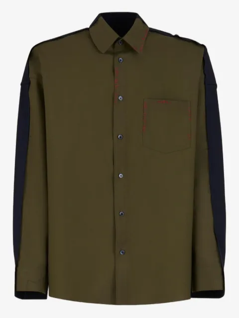 Marni camisa con mangas en contraste