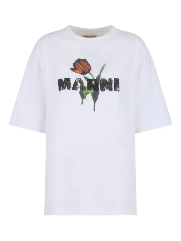 MARNI フラワープリント Tシャツ 30553150_59457552_600.jpg