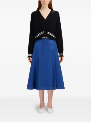 MARNI マルニ ひざ丈スカート 36(XS位) 水色 【古着】