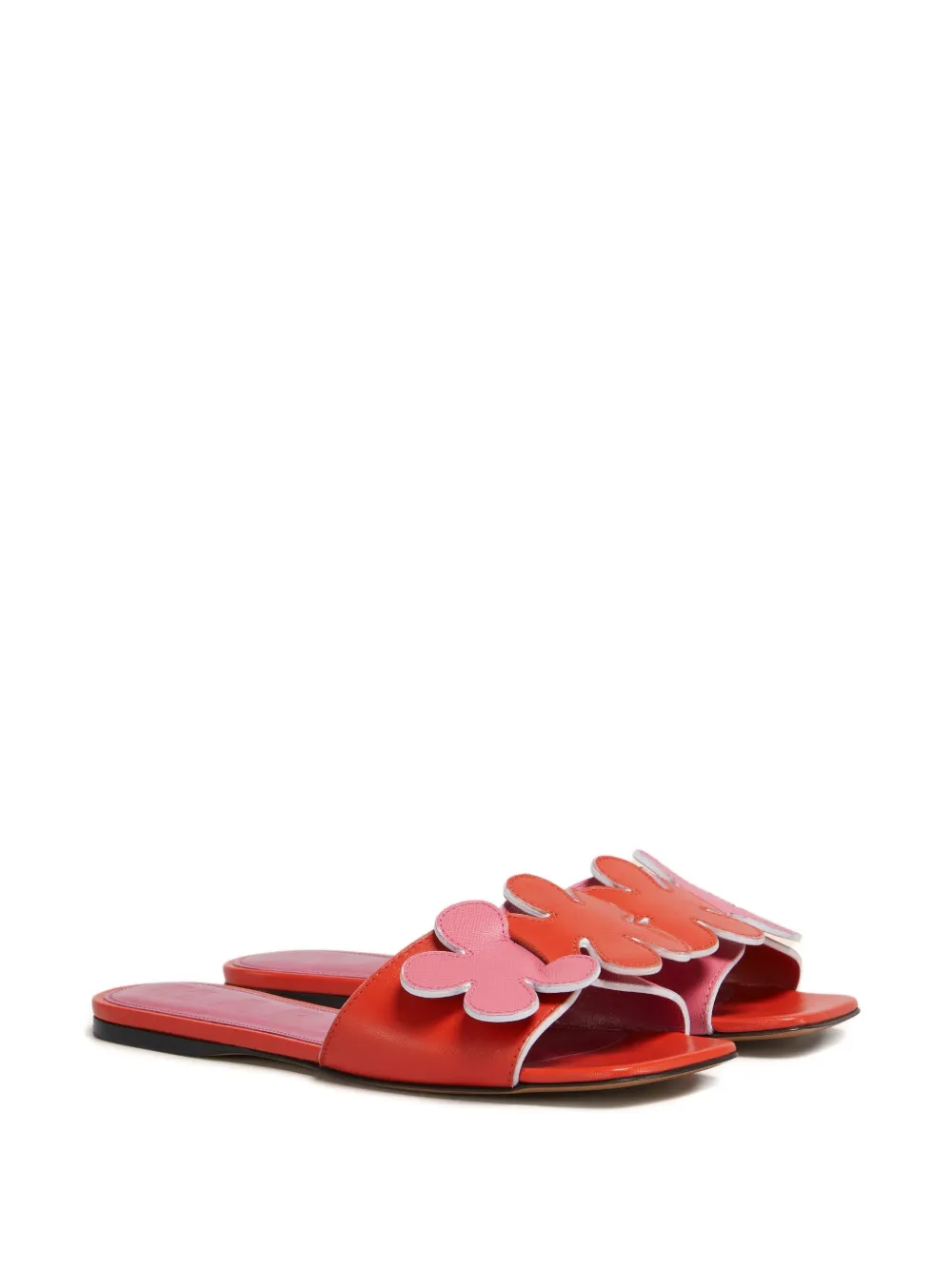 Marni floral-applique slide sandals | Flat Sandals | Image 2