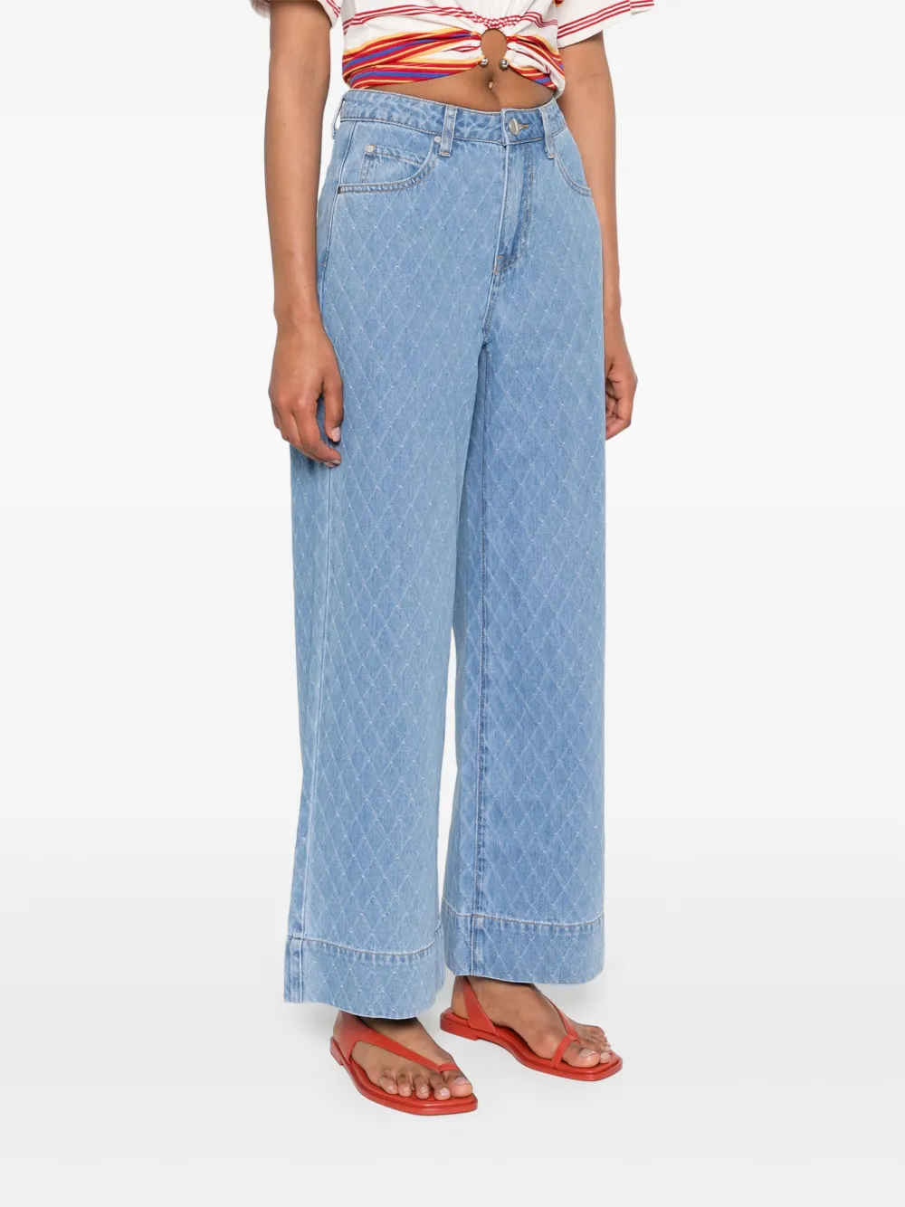suncoo Jeans met wijde pijpen Blauw