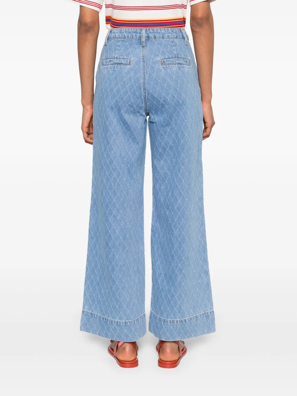 suncoo Jeans met wijde pijpen Blauw