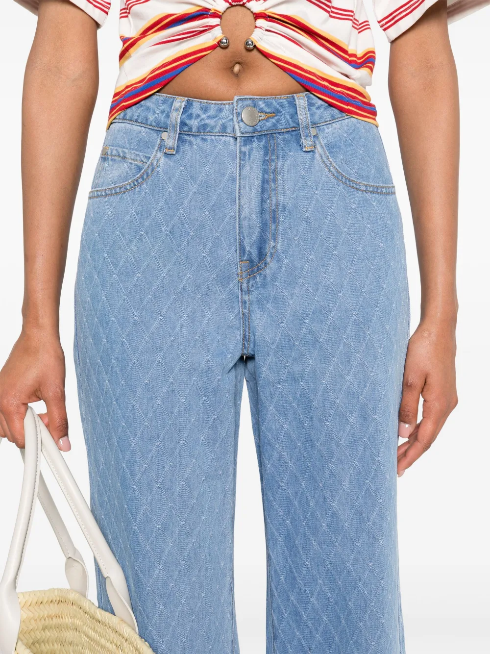 suncoo Jeans met wijde pijpen Blauw