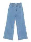 suncoo button-fastening wide-leg jeans - Blue