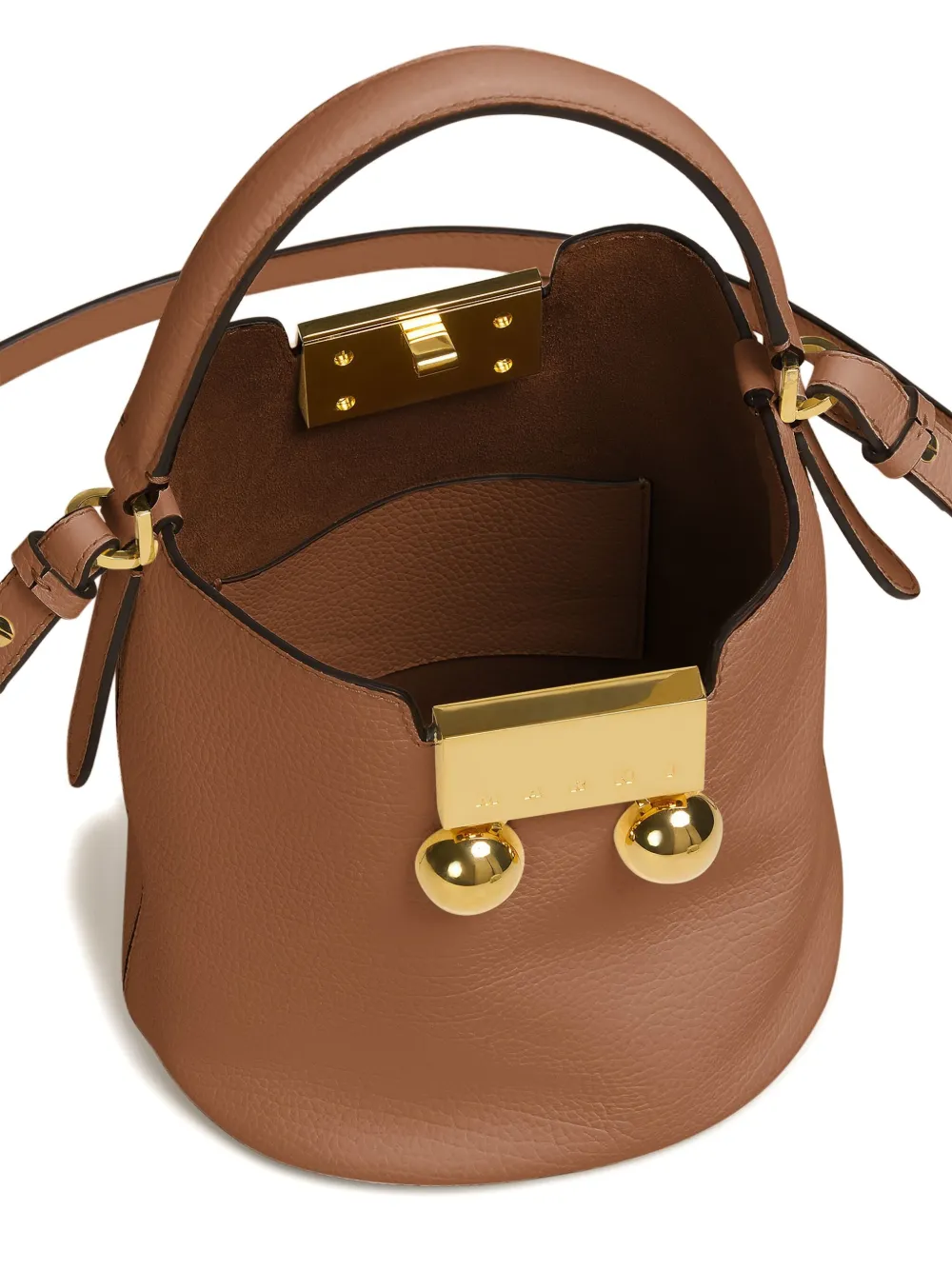Marni Trunkaroo bucket-tas Bruin