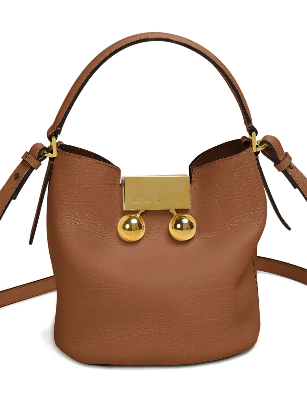 Marni Trunkaroo bucket-tas Bruin