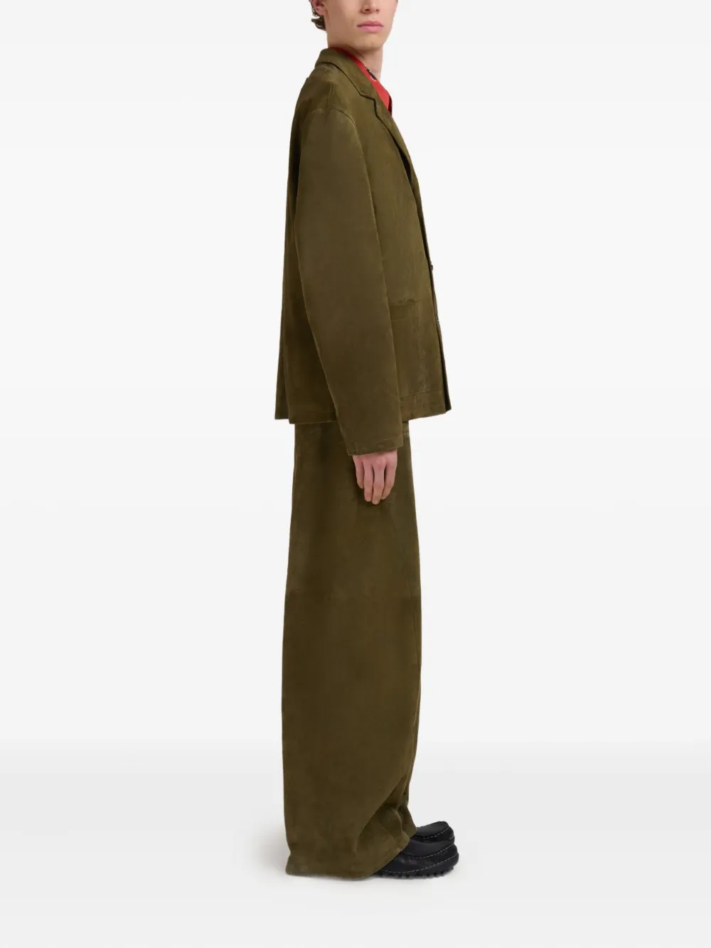 Marni Broek met wijde pijpen Groen