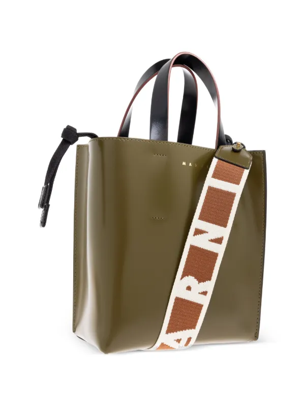 Marni カラーブロック レザーハンドバッグ | グリーン | FARFETCH JP