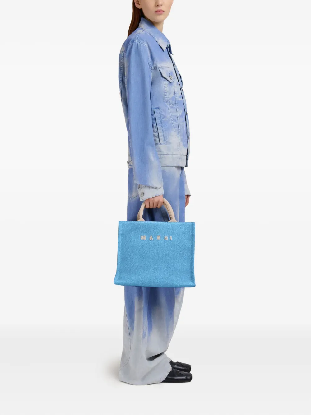 Marni Kleine shopper Blauw