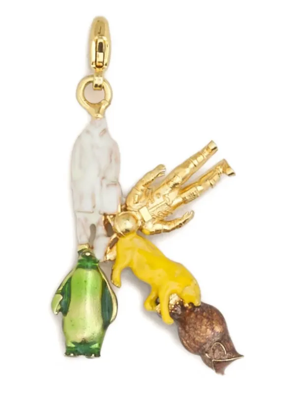 Marni Alphabet "K" Charm in Gold