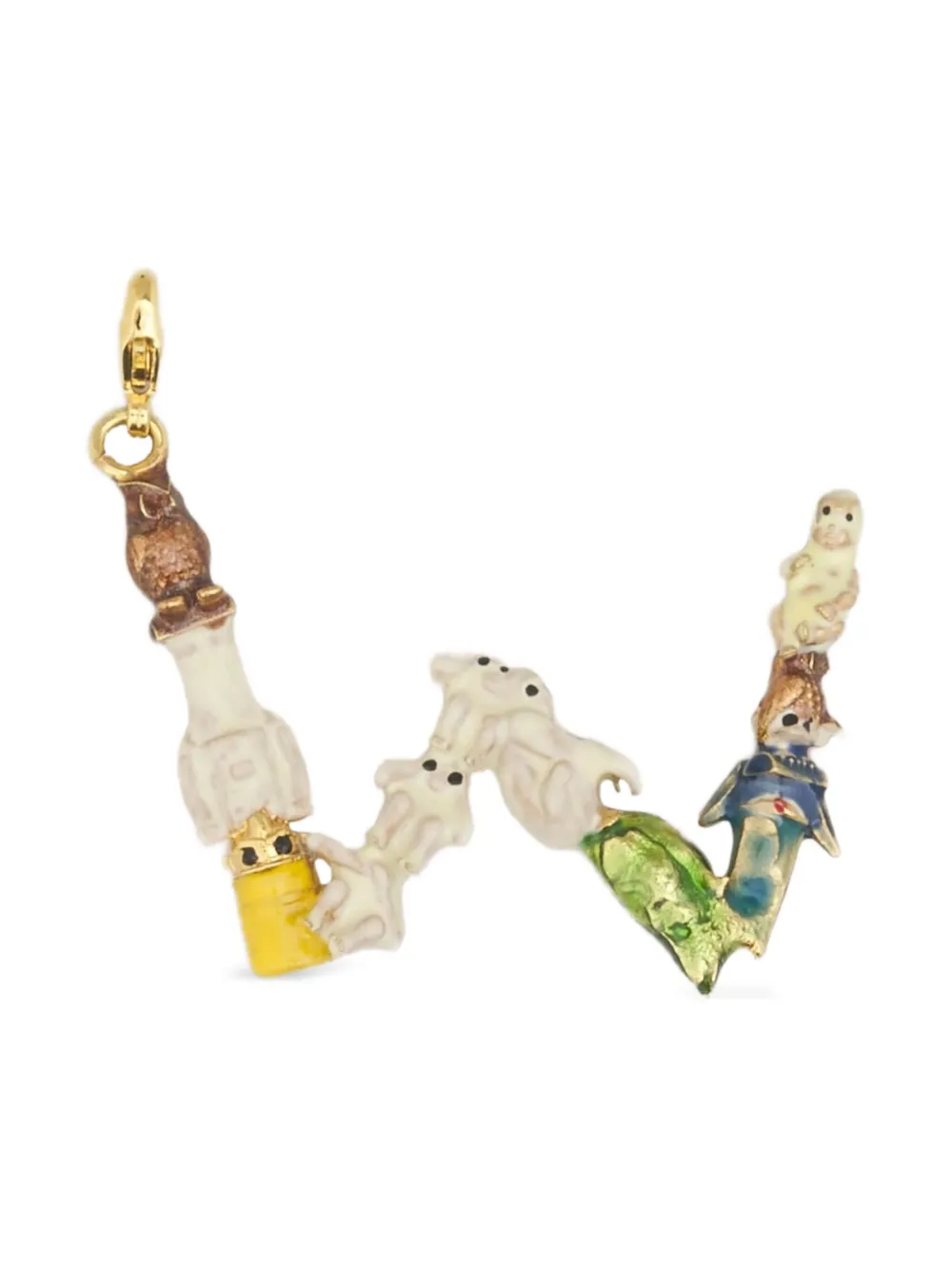 Marni Alphabet W charm - Veelkleurig