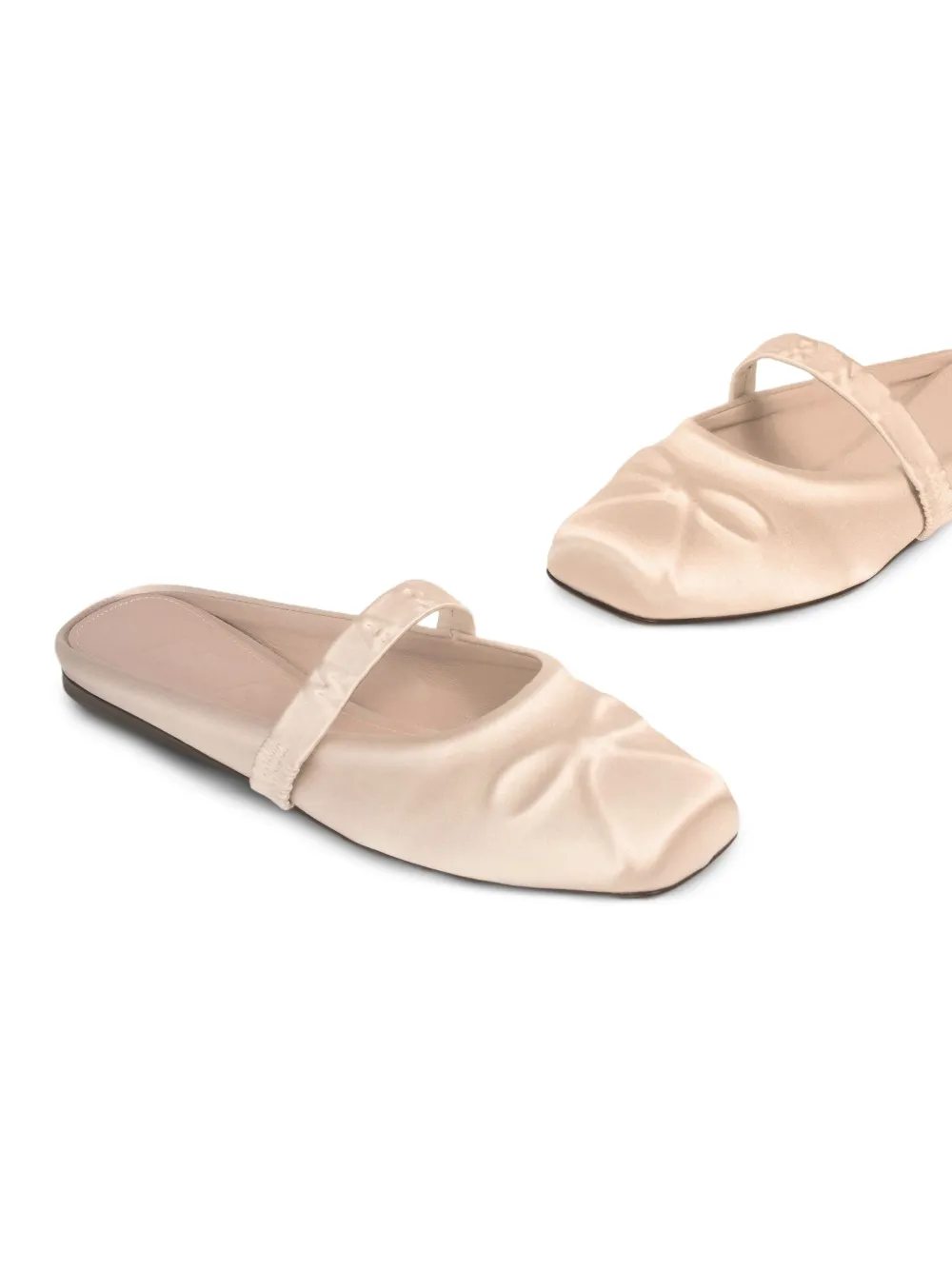 Marni bow-detail slip-on ballet flats White