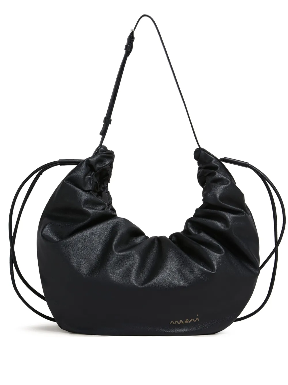 Marni Leren tas Zwart