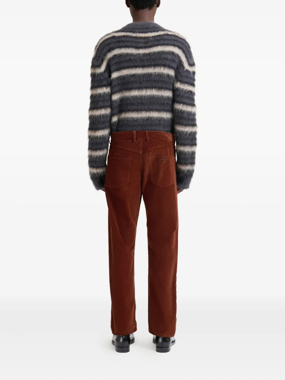 Marni Straight broek Rood