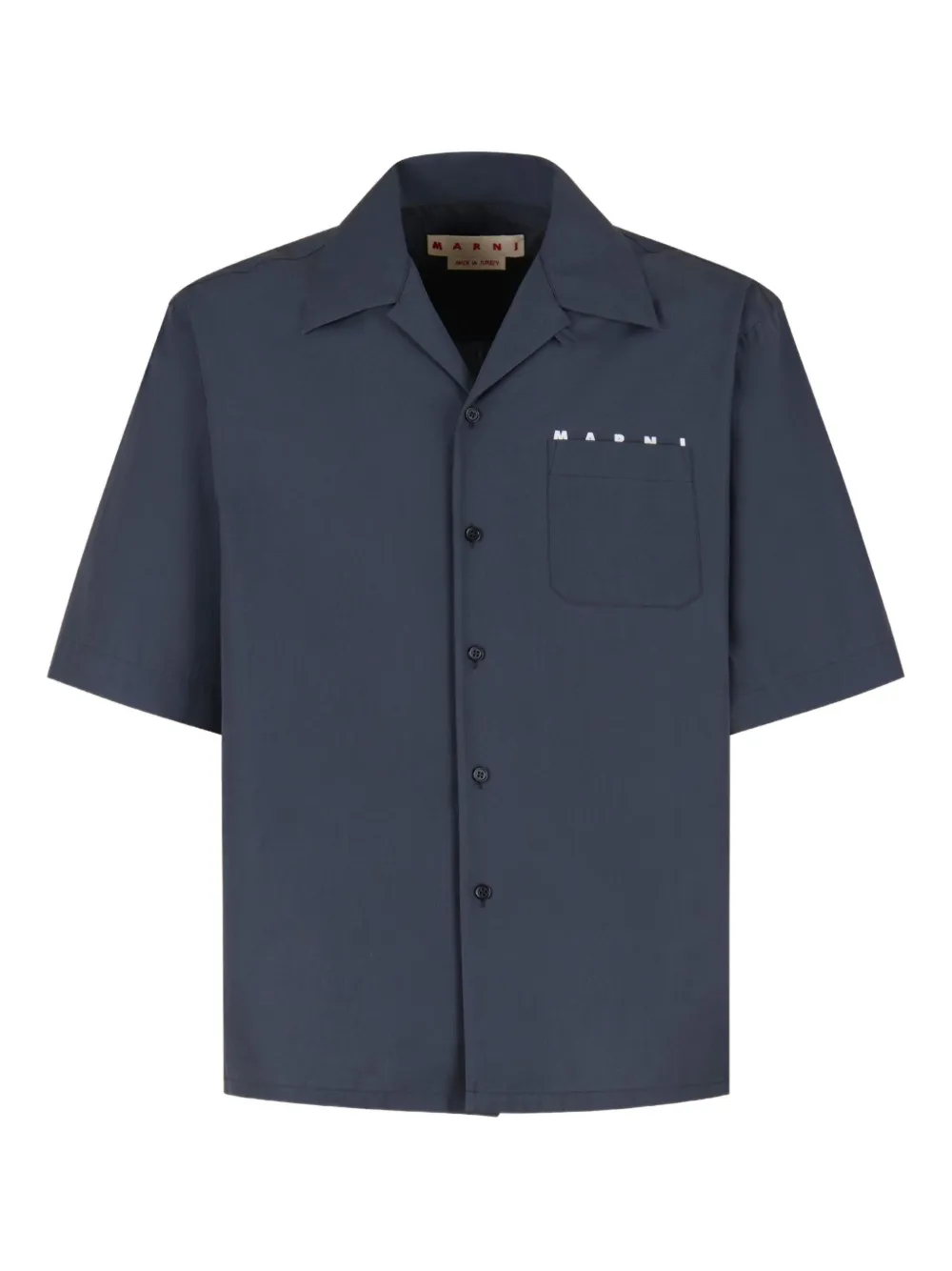 Marni short-sleeve button-up shirt | Blue | Image 1