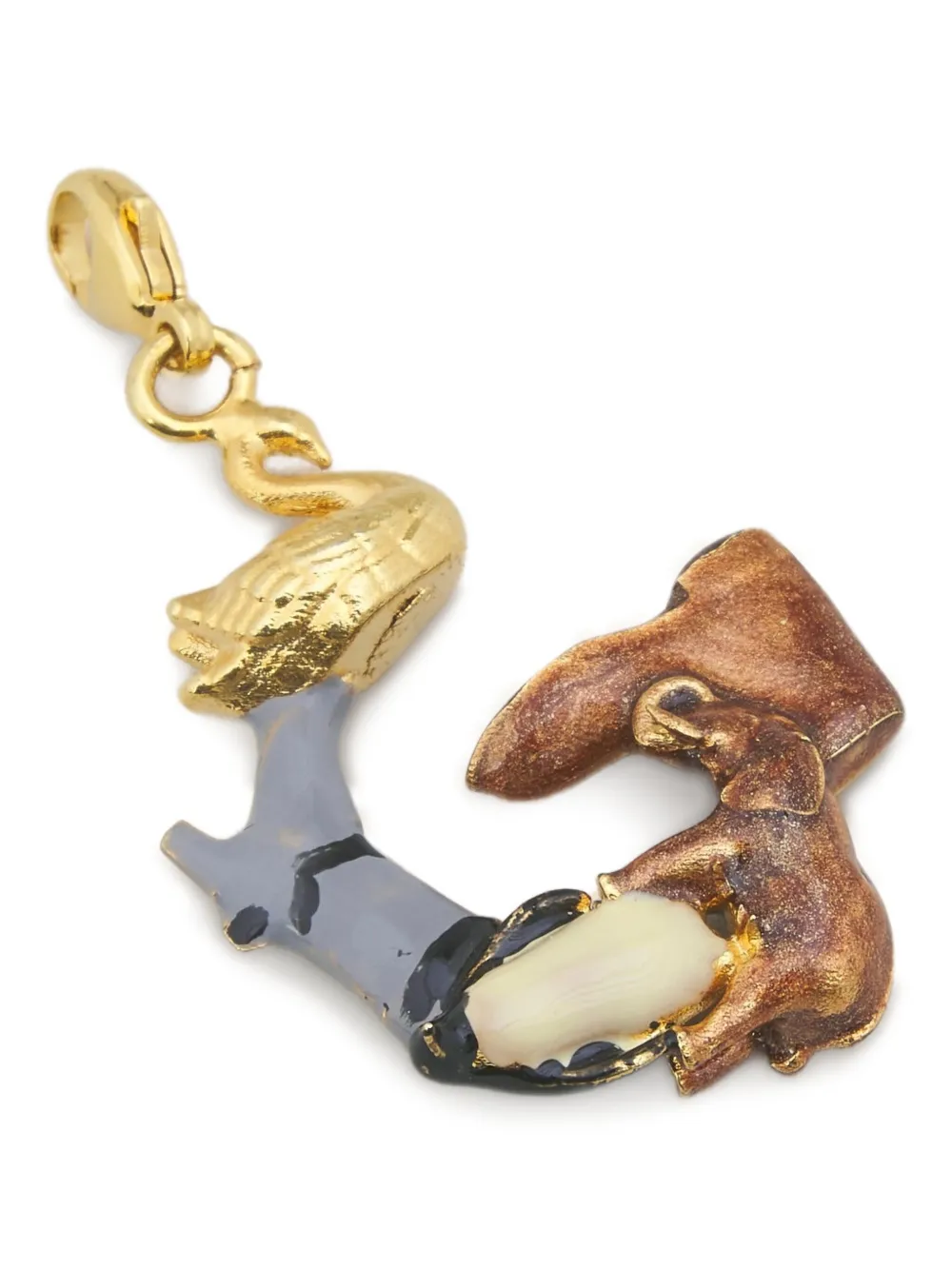 Marni Alphabet G Charm Pendant In Gold