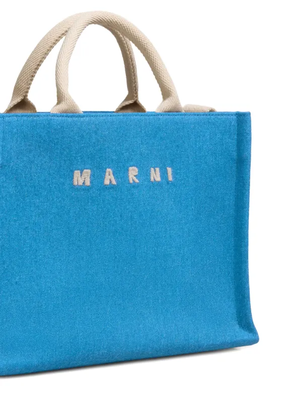 MARNI ハンドバッグ Marni デニム ハンドバッグ | ブルー | FARFETCH JP