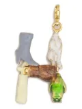Marni Alphabet ""H"" charm pendant - Gold
