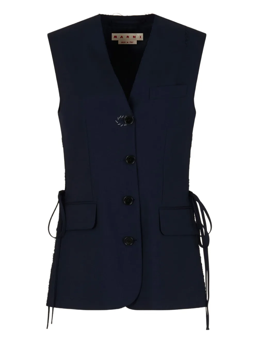 Marni sleeveless tailored vest | Blue | Image 1