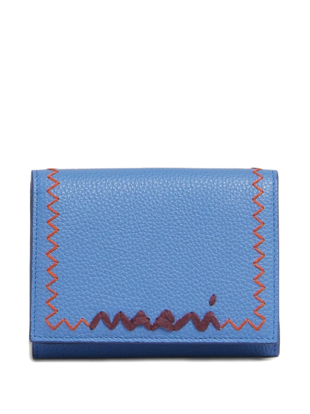 Marni Portemonnee met stikseldetail Blauw