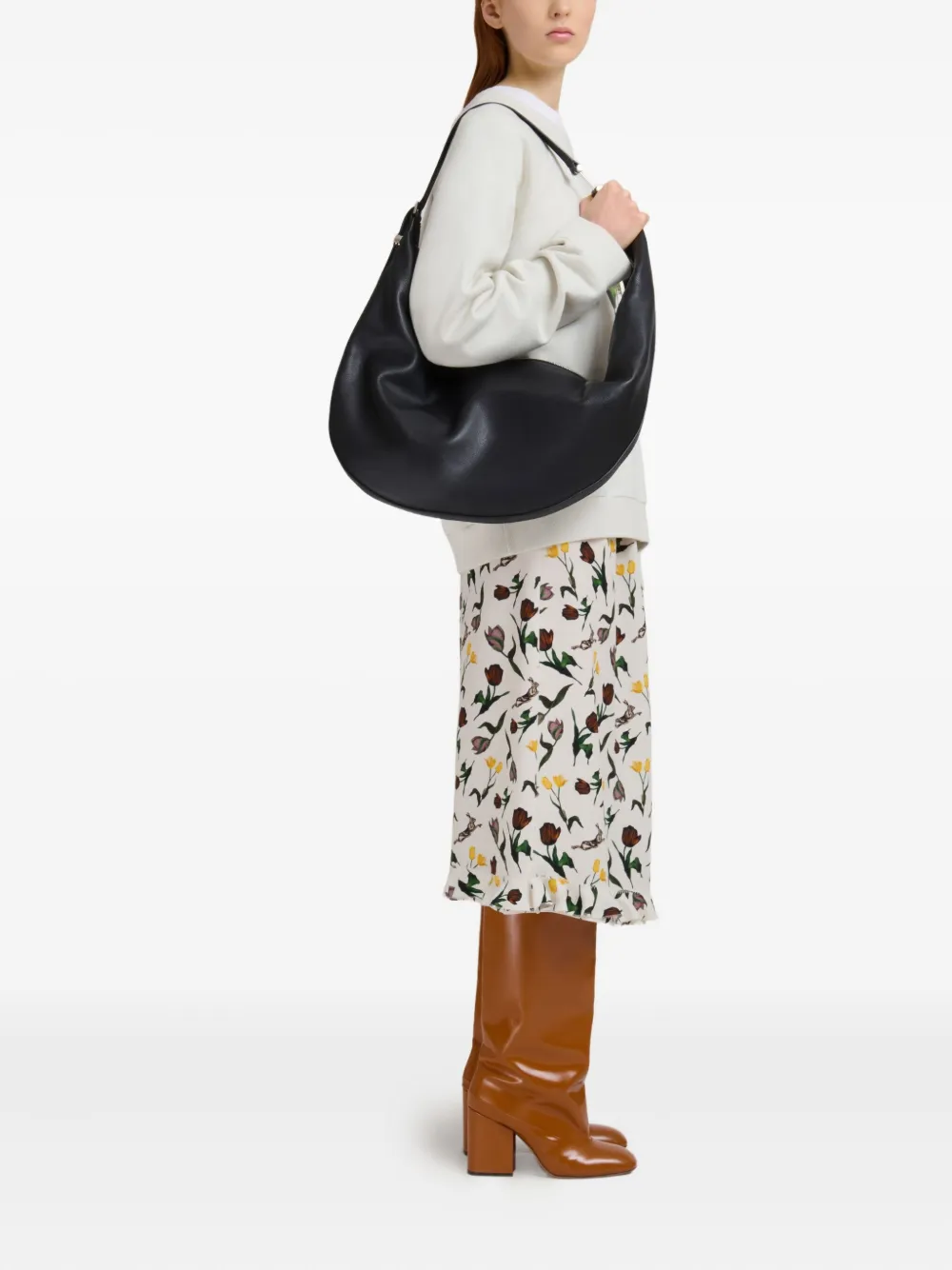 Marni medium Dot shoulder bag - Zwart