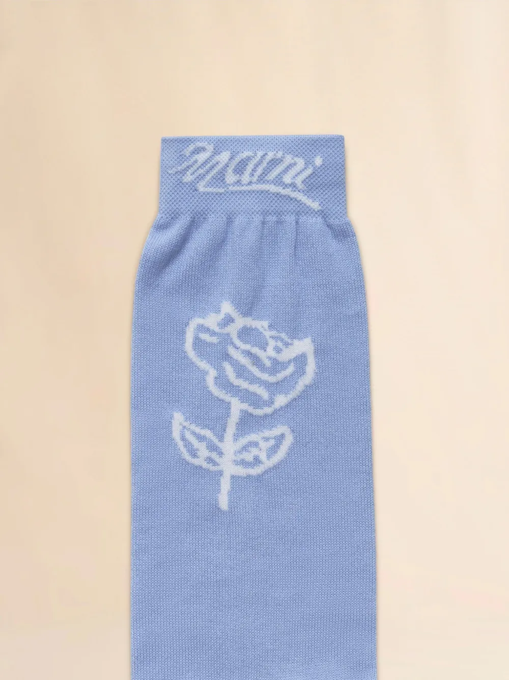 Marni Sokken met geborduurde bloemen Blauw