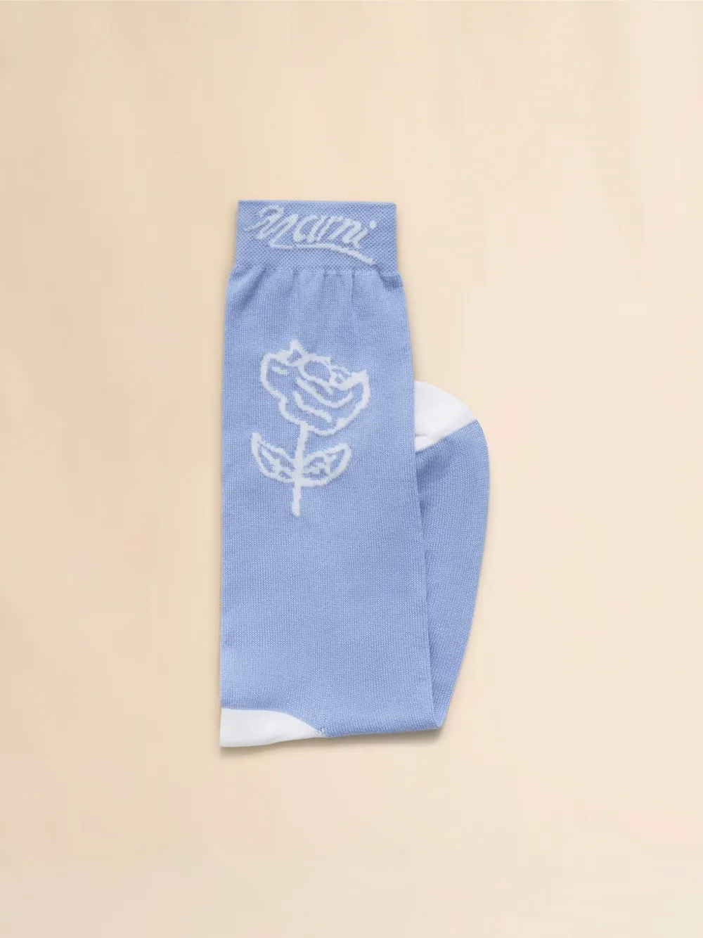 Marni Sokken met geborduurde bloemen Blauw