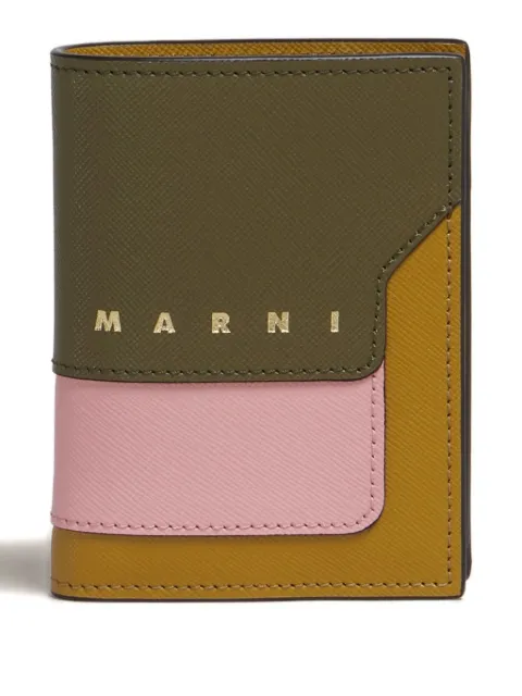 Marni colour-block leather wallet