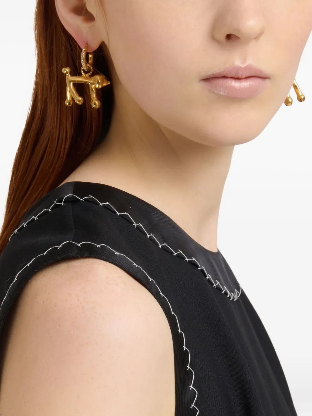 Marni dog-motif earrings - Goud