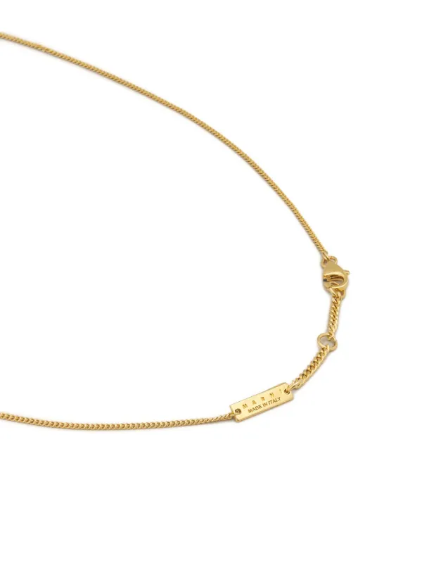 ネックレス・ペンダント MARNI Marni Brass and Pearl Necklace Marni Brass necklace w/ pearl pendant | luisaviaroma