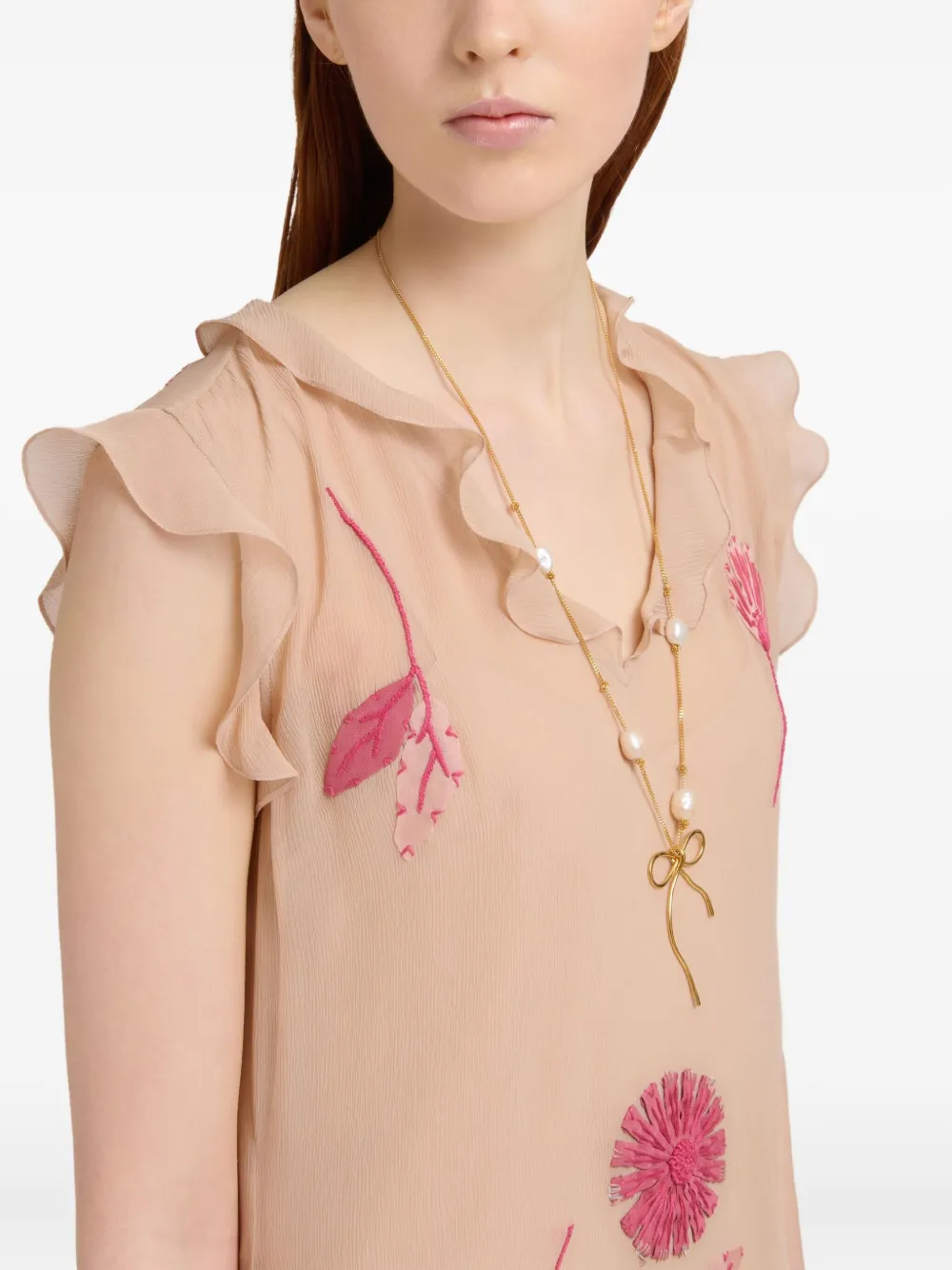 Marni Halsketting met parels - Goud