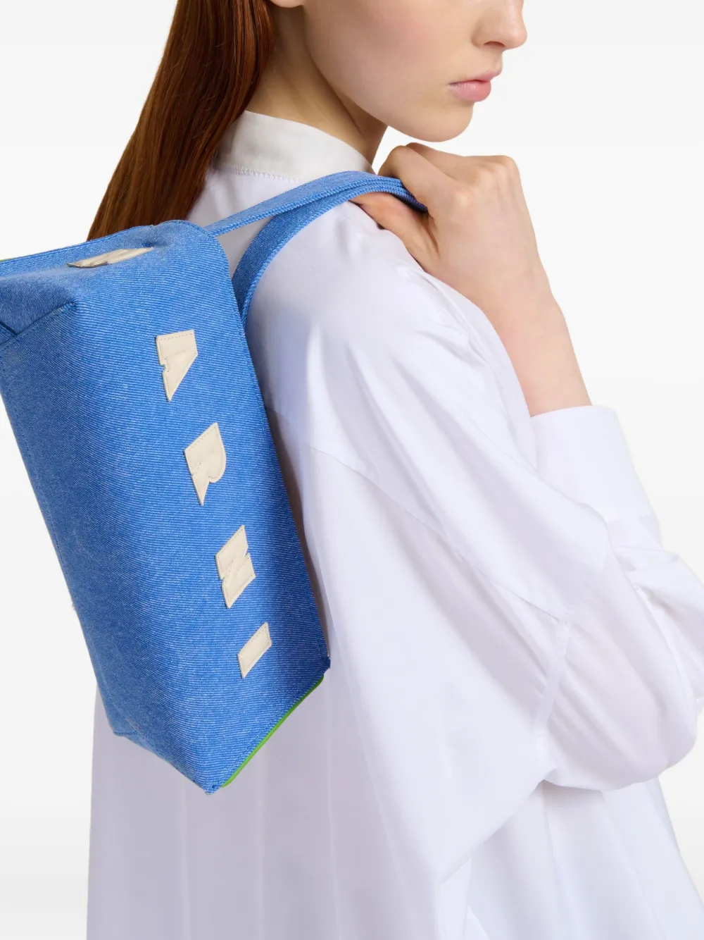 Marni Museo kleine schoudertas - Blauw
