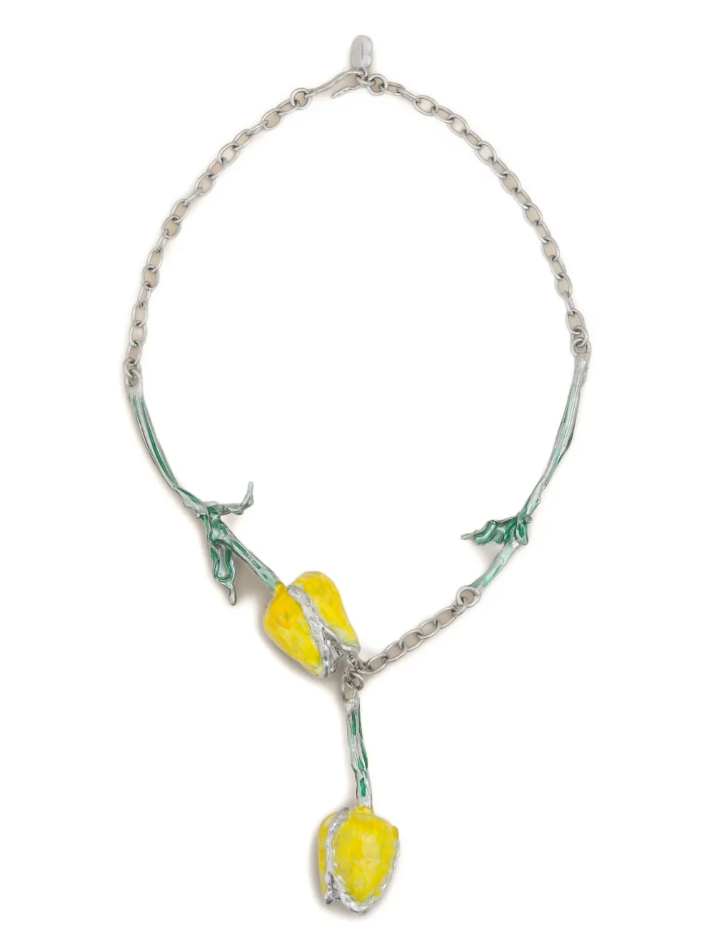 Marni collier à pendentif fleur | argent | Image 1