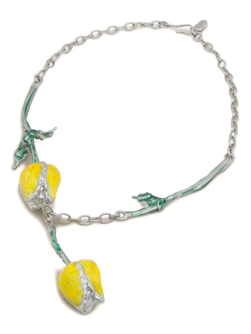 Marni flower-inspired pendant necklace - Zilver