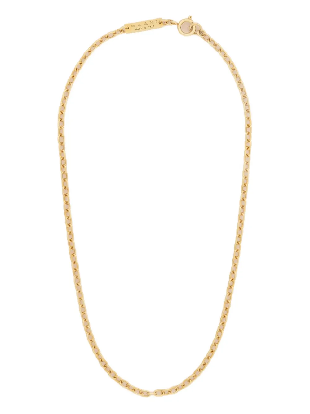 Marni branded-plaque chain necklace | Gold | Image 1