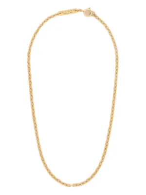 Saint Laurent ロゴ チェーンネックレス | ゴールドトーン | FARFETCH JP