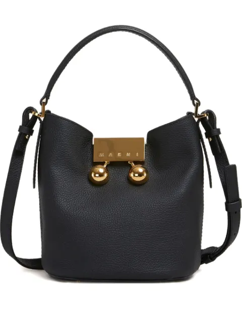 Marni Trunkaroo pebbled-leather bucket bag